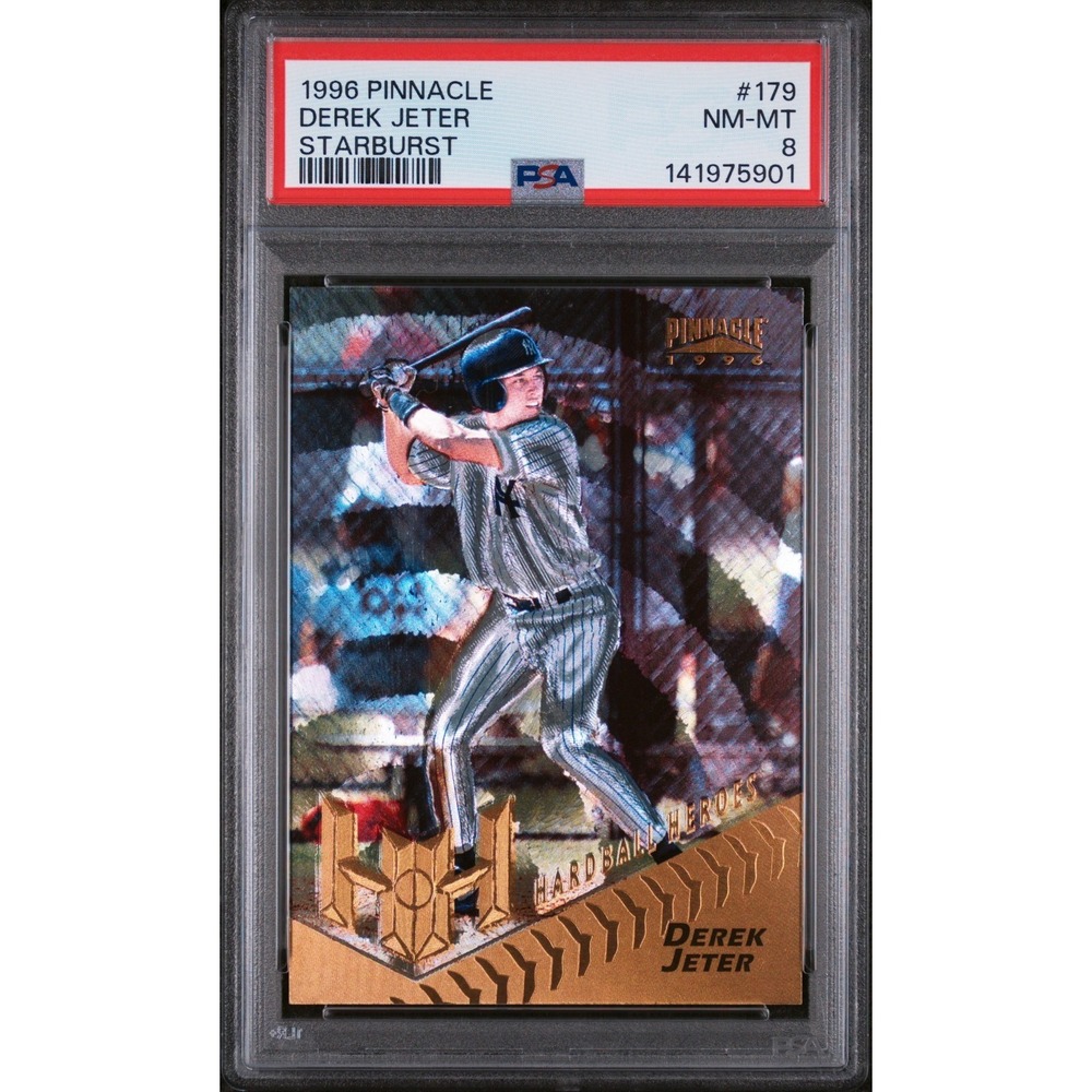 1996 Pinnacle Derek Jeter Starburst #179 PSA 8 NM-MINT low pop 36 RARE SP insert
